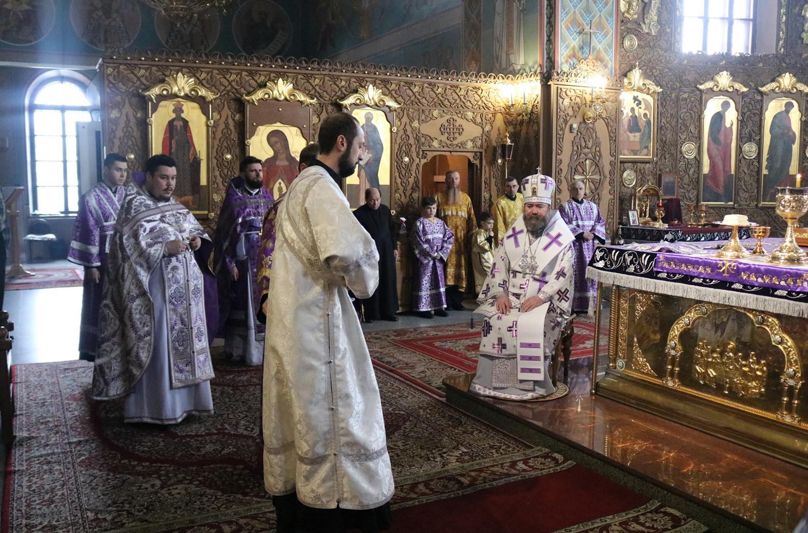 Ржевская епархия кафедральный собор Архиерейское богослужение